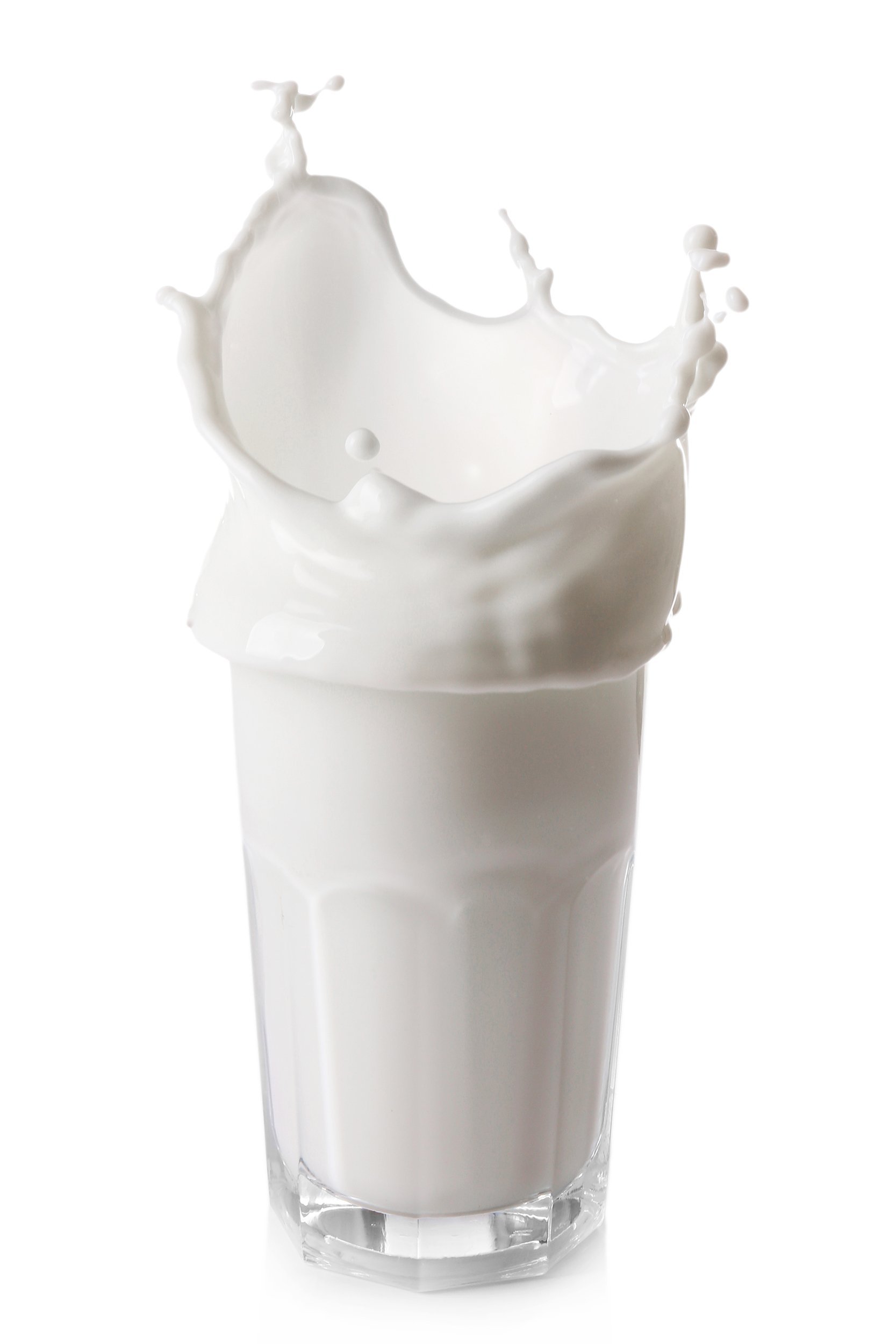 splash of milk in glass