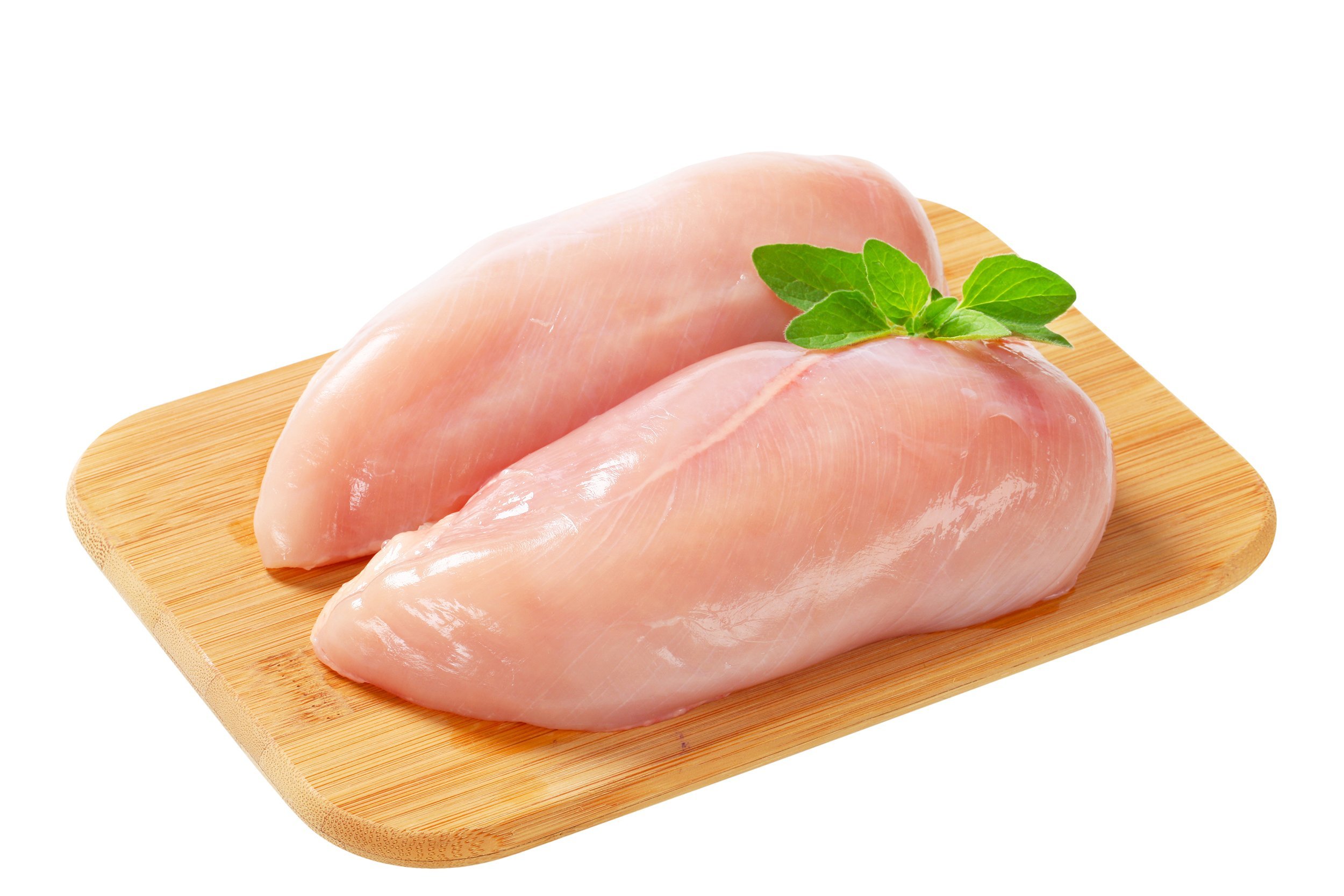 raw skinless chicken breast fillets