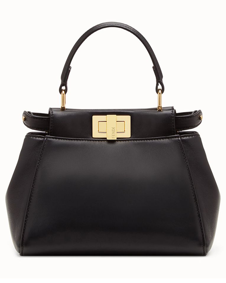 black nappa leather minibag