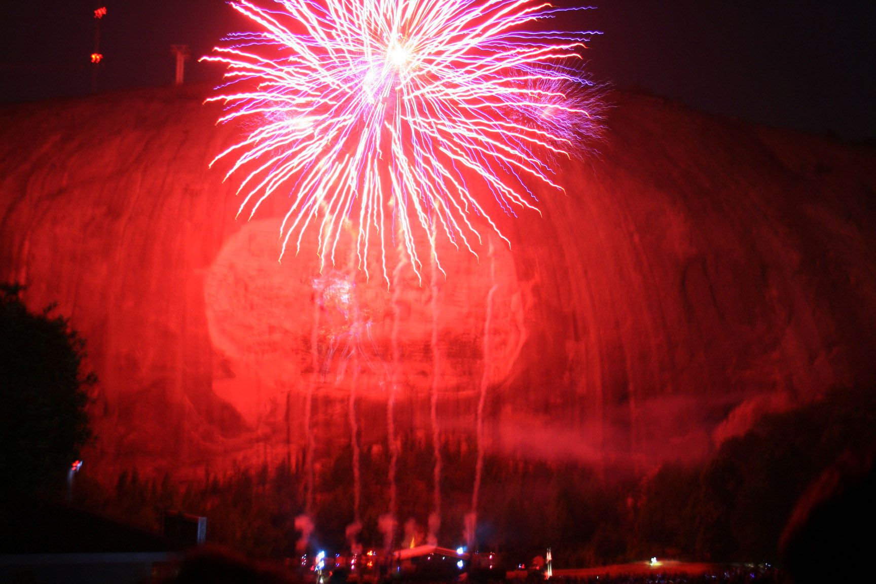 Fireworks in Stone Mountain, Georgia
