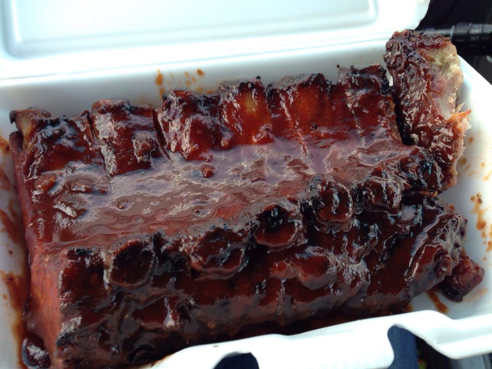 Half slab of baby back ribs, Roper's Ribs, St. Louis