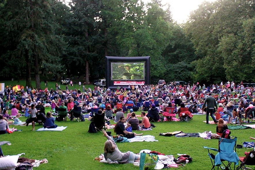 Movies in the Park in Portland, Oregon