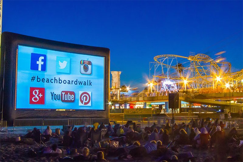 Movies on the Beach in Santa Cruz, California