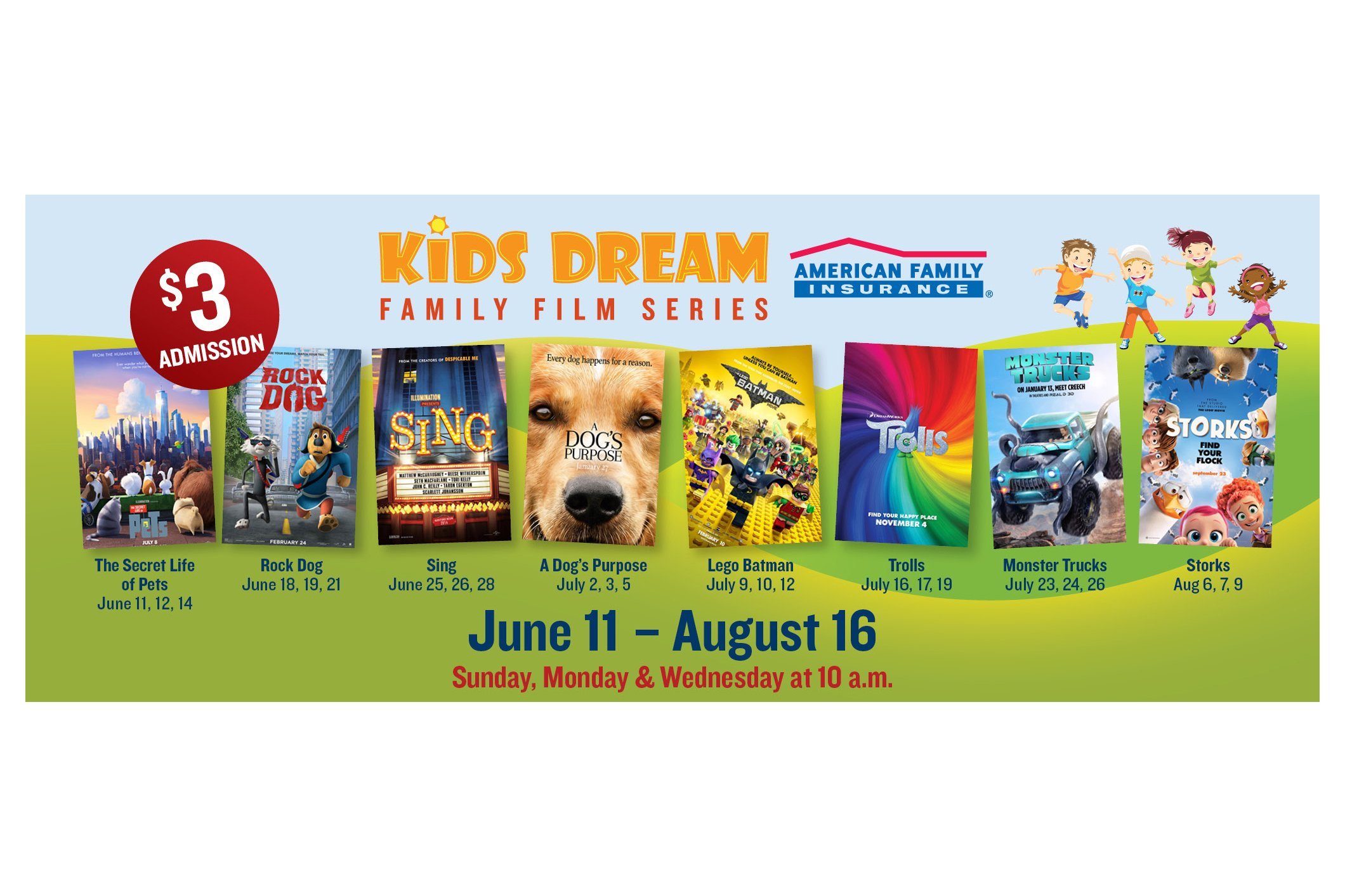 Kids Dream Summer Film Series