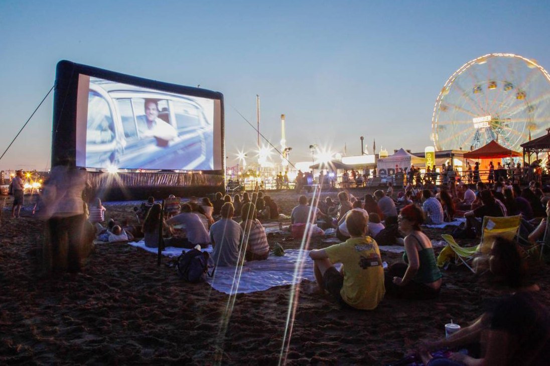 Coney Island Flicks on the Beach in New York City