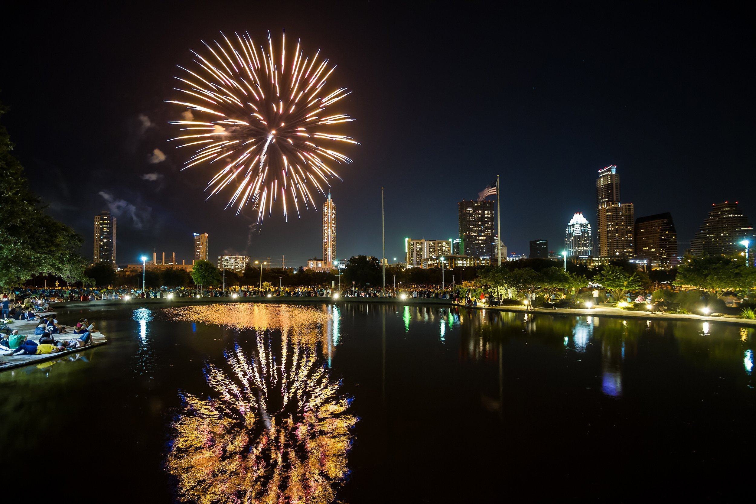 Austin Symphony fireworks, Austin, Texas