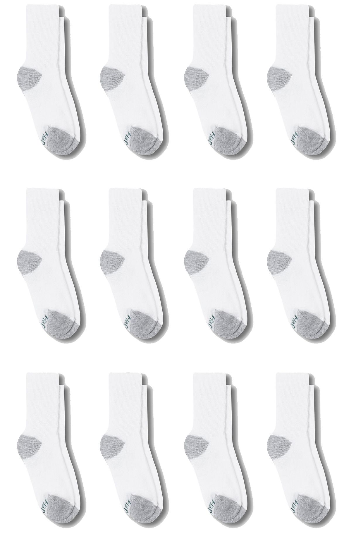 hanes cushion crew socks, 12-count