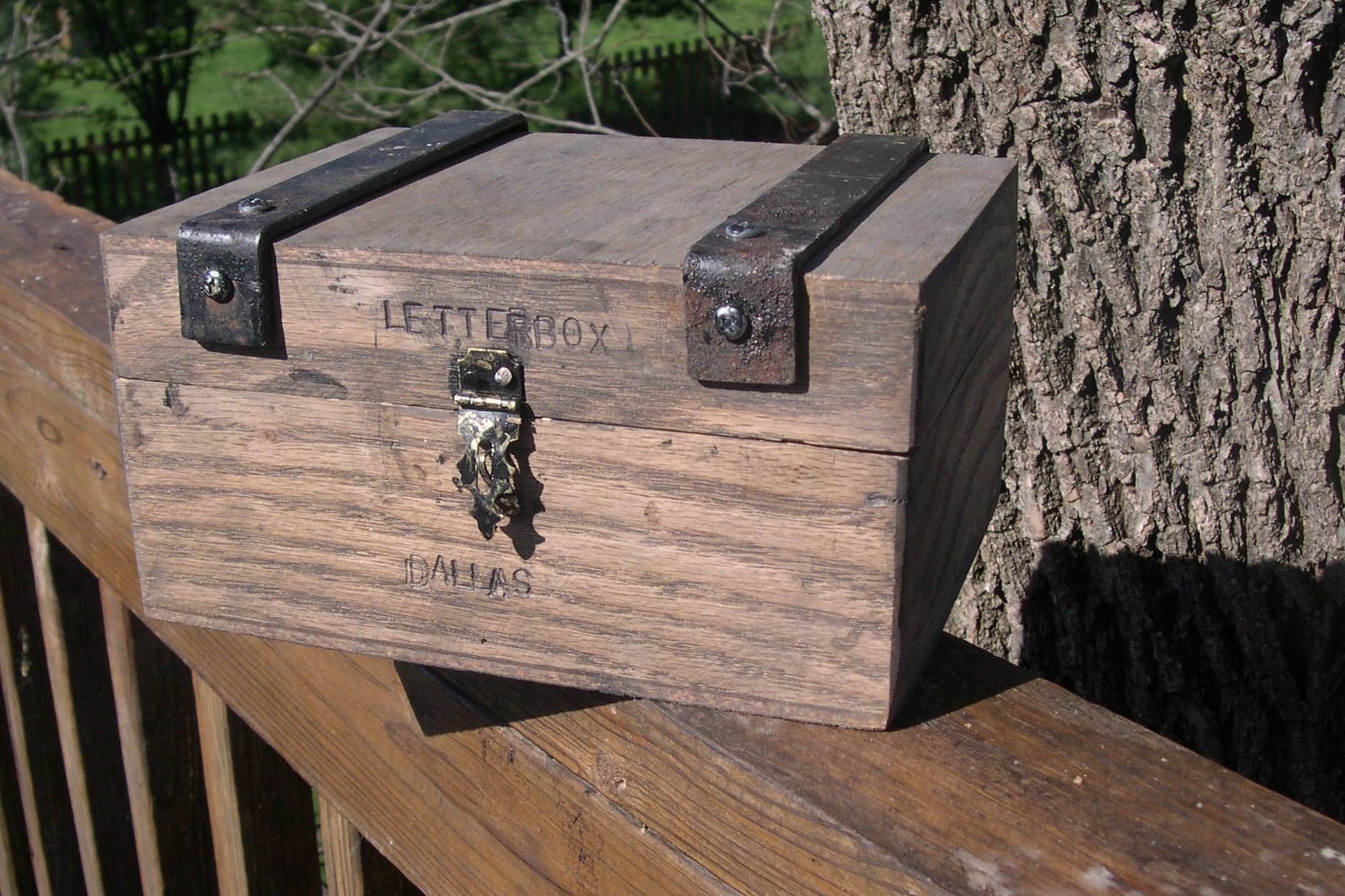 letterbox in the woods of Dallas