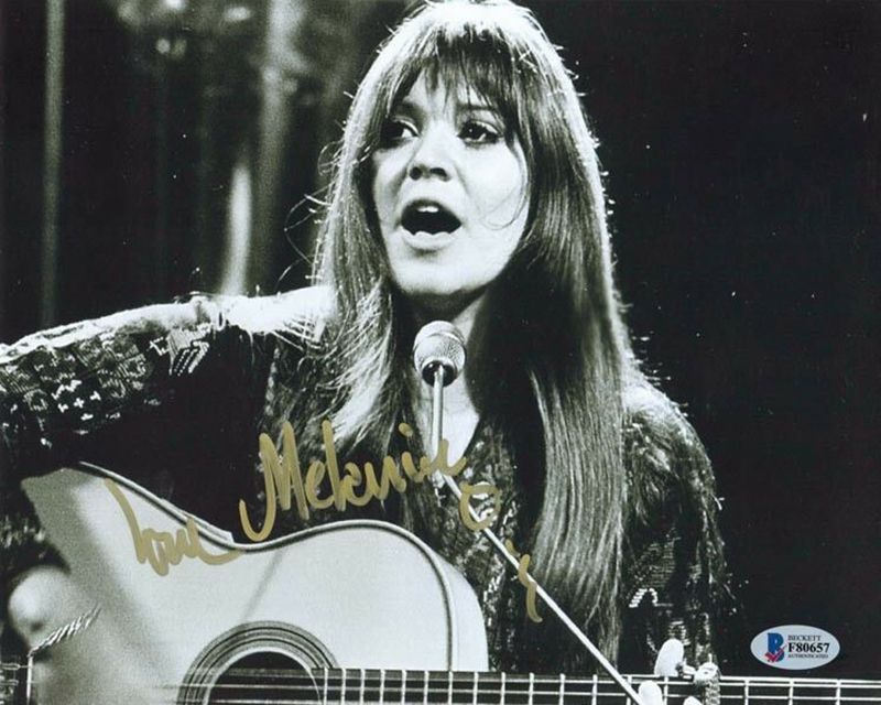 Melanie Safka Signed Autographed 8x10 Photo 1969 Woodstock