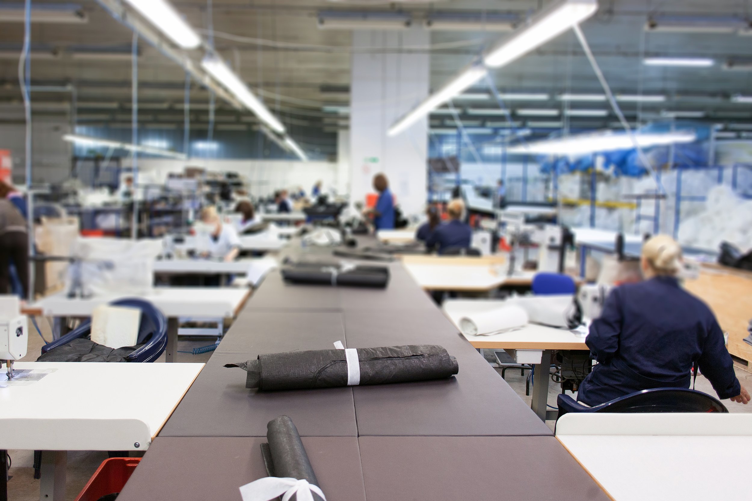 View of a textile factory
