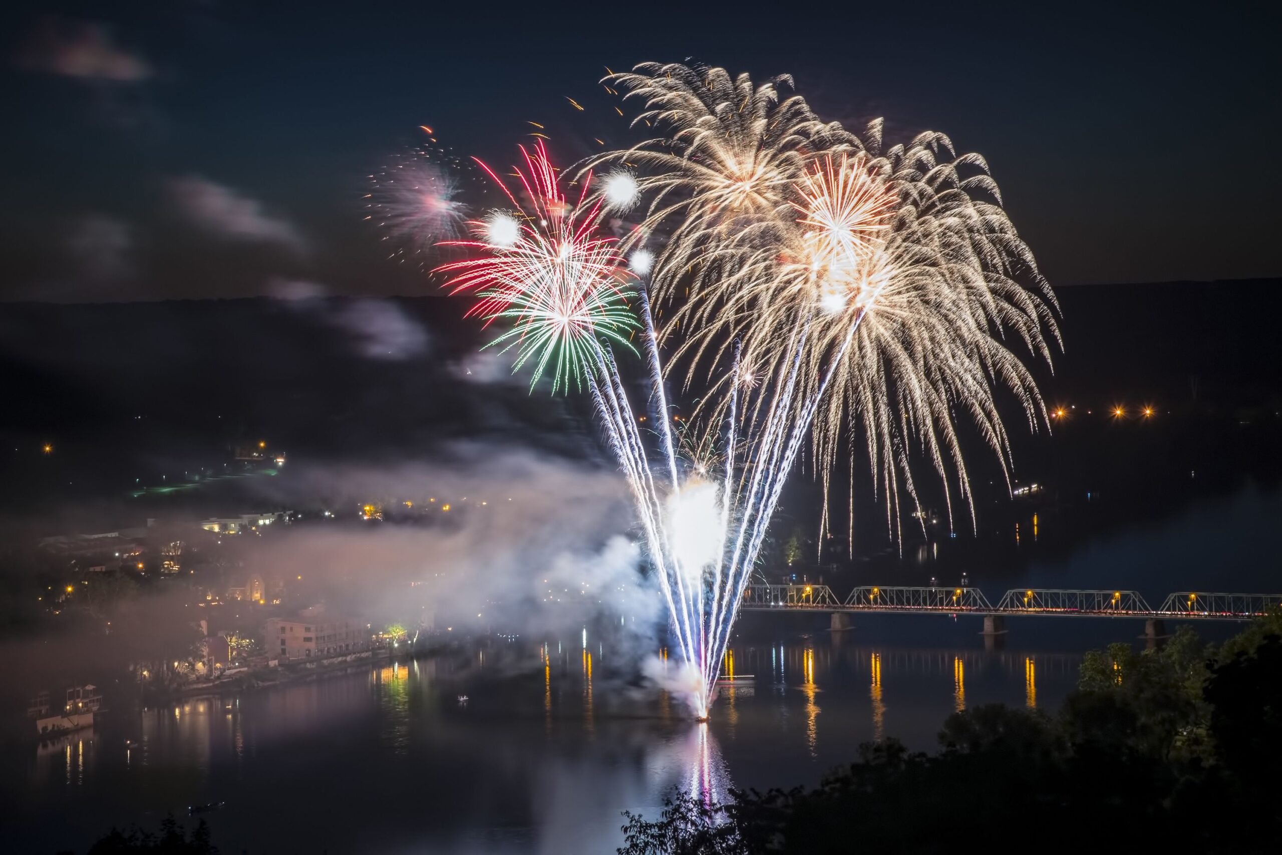 fireworks, Lambertville, New Jersey/New Hope, Pennsylvania
