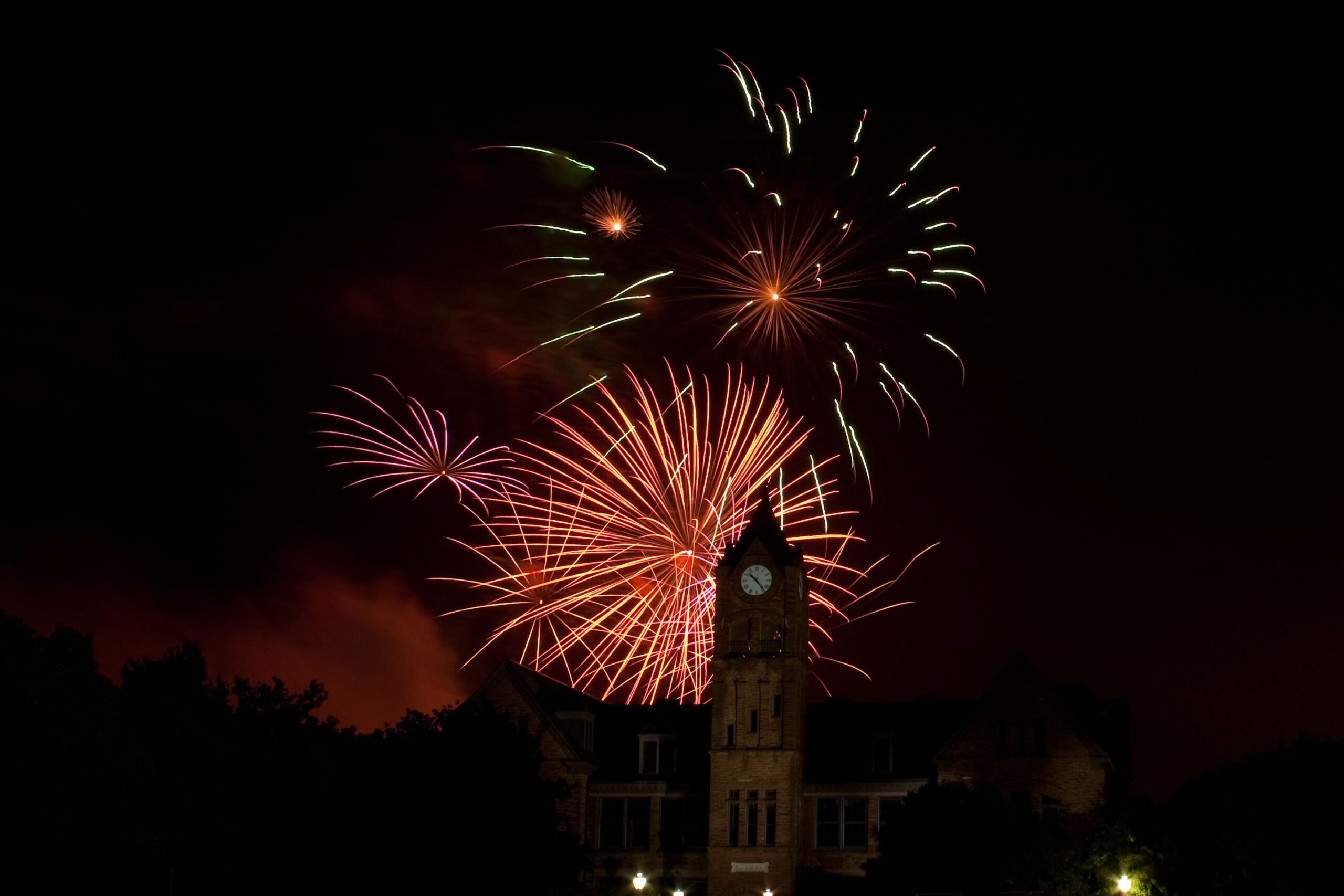Libertyfest FIreworks display at University of Central Oklahoma
