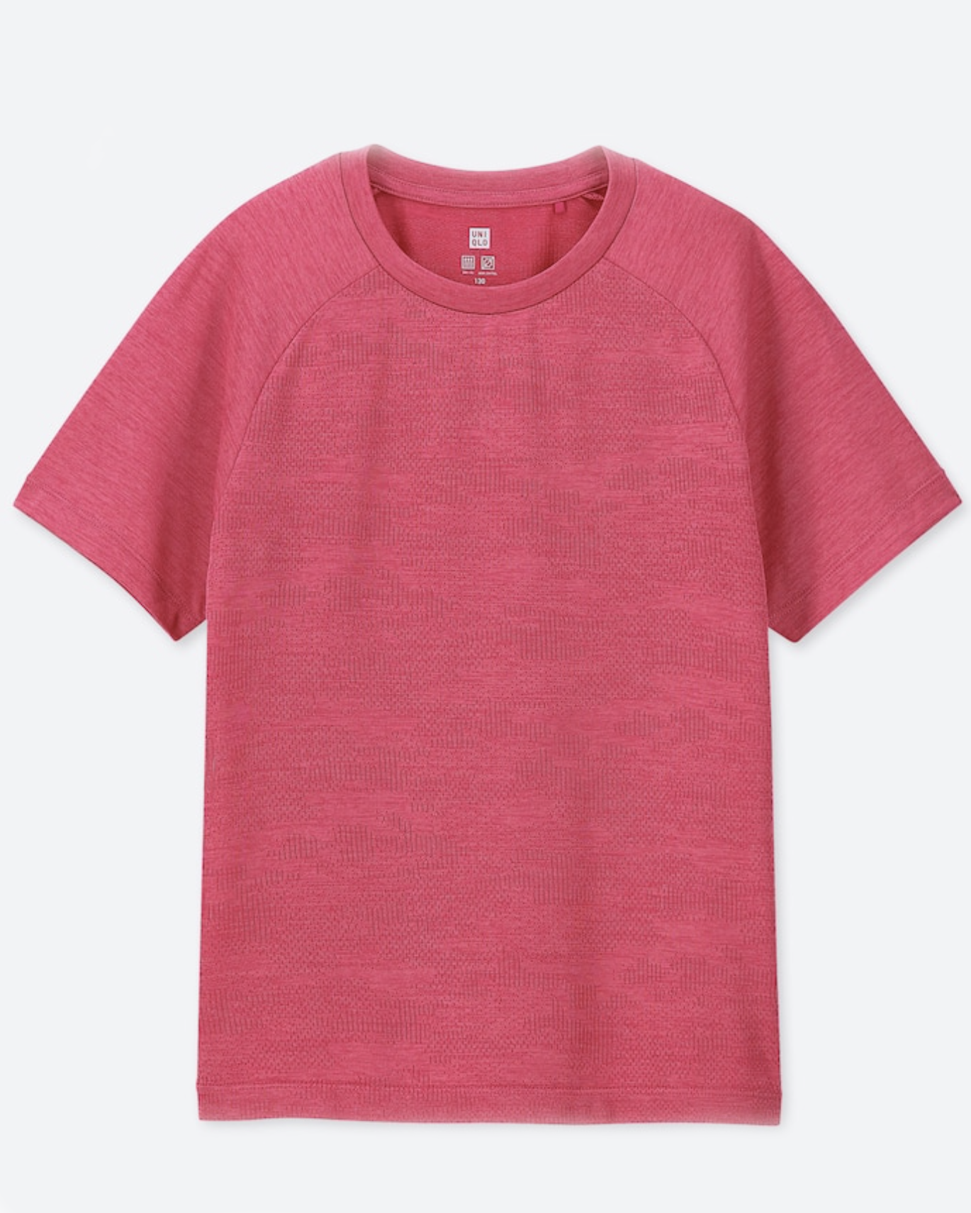 pink crew neck t-shirt