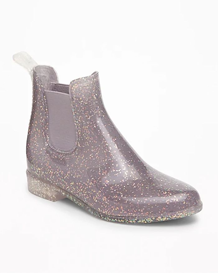 Glitter Jelly Chelsea Rain Boots for Girls