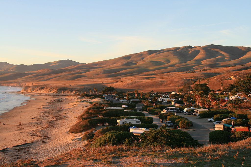 camping area at jalama beach county park