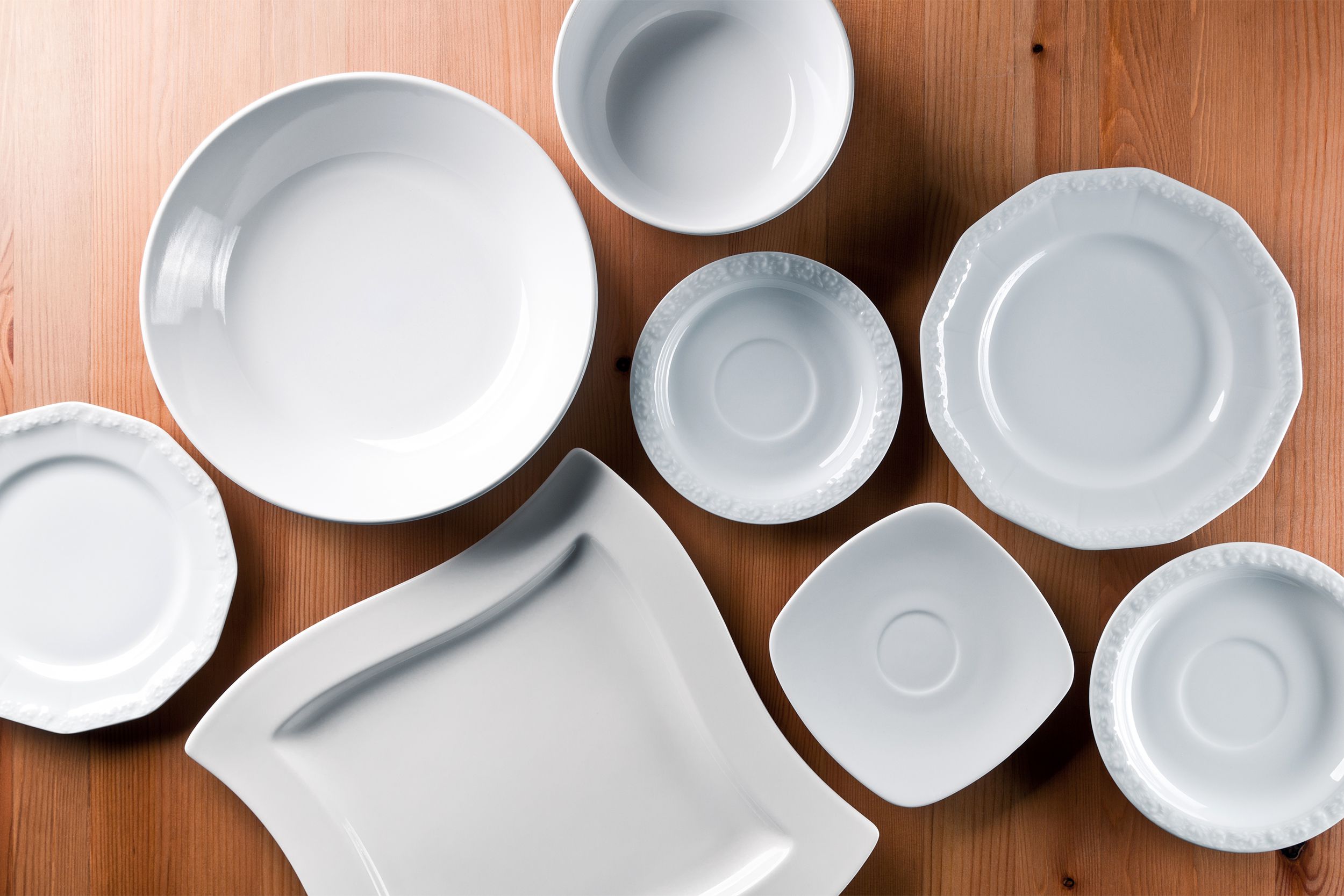 White dinnerware set