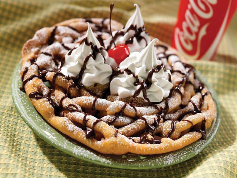 Funnel Cake Sundaes