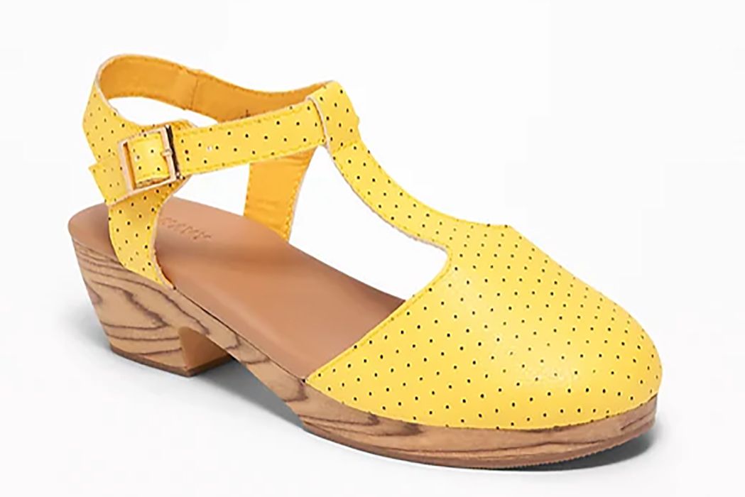 Perforated T-Strap Clogs for Girls