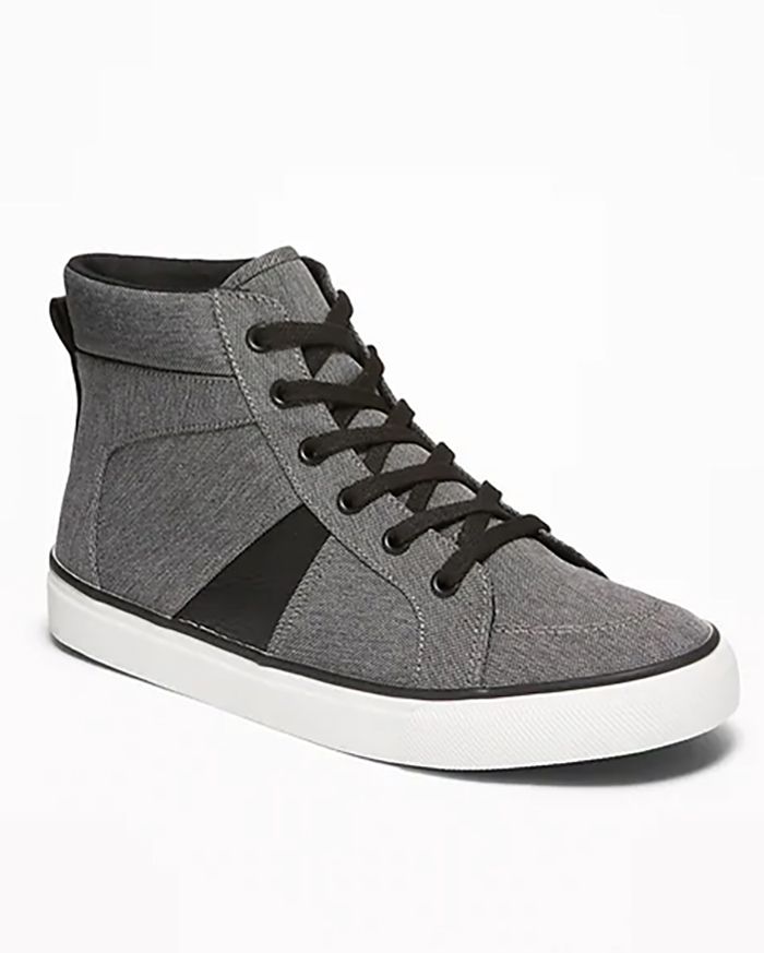Retro Nylon High-Tops for Boys