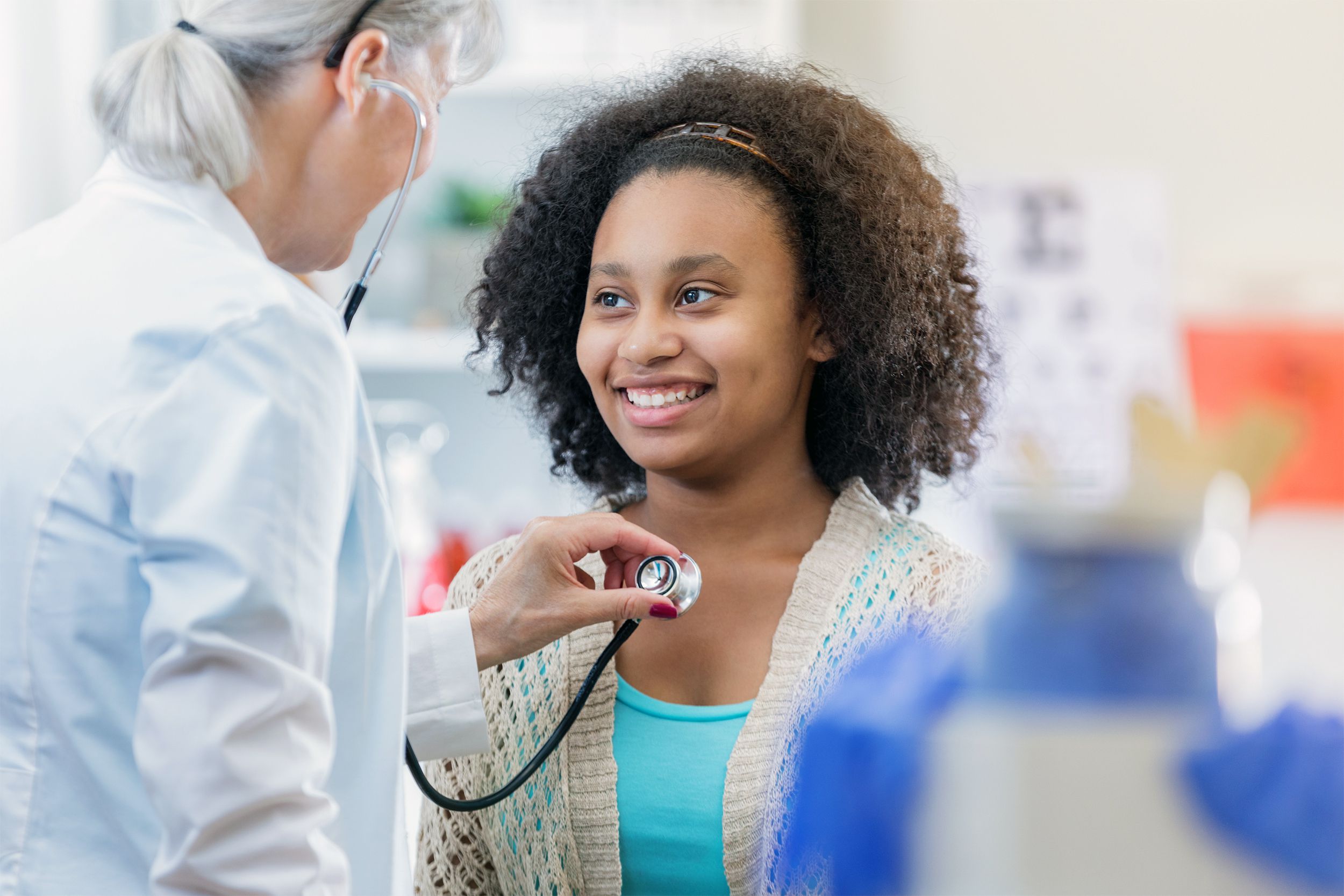Teen visiting the doctor