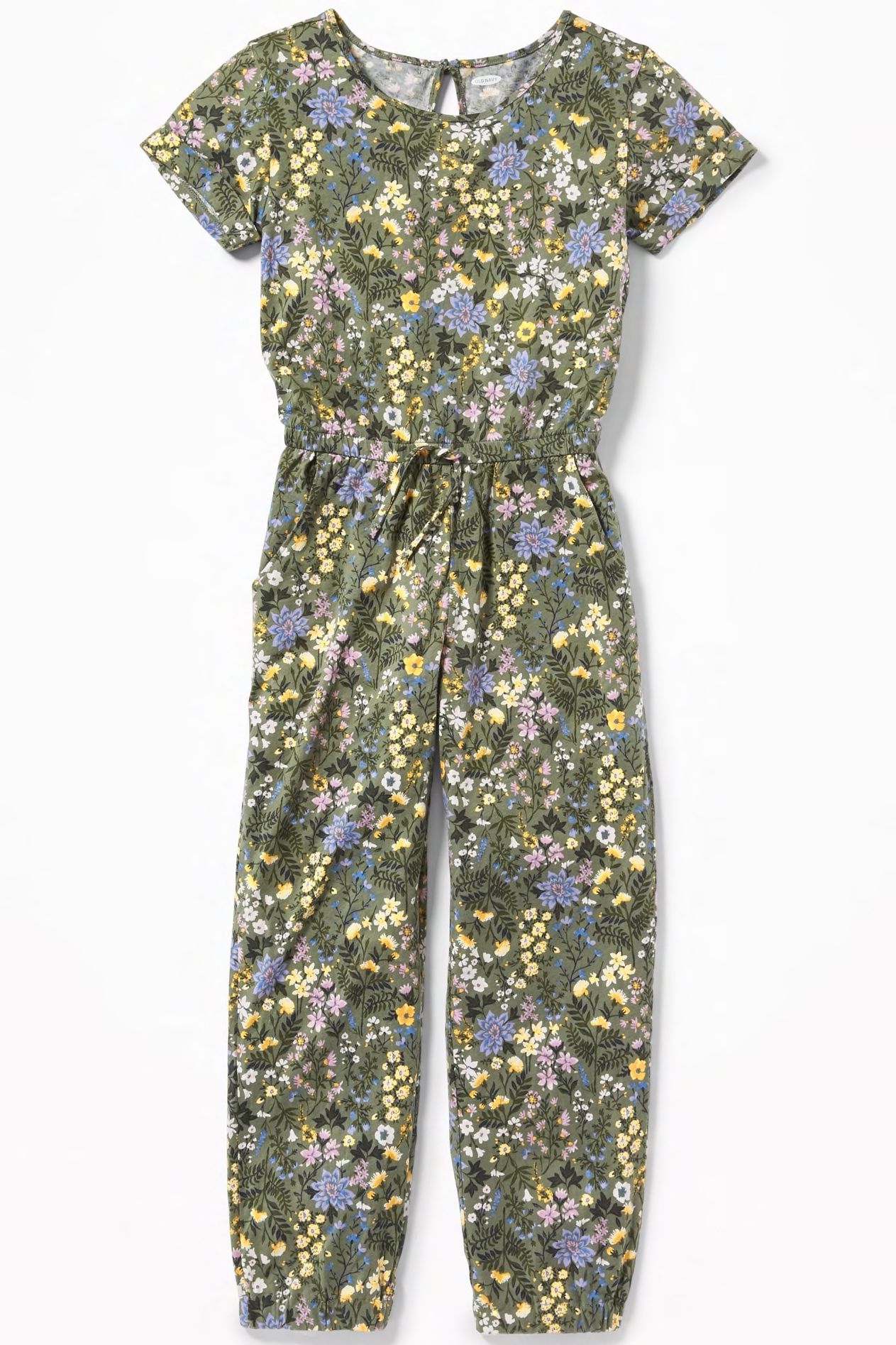 floral jersey jumpsuit