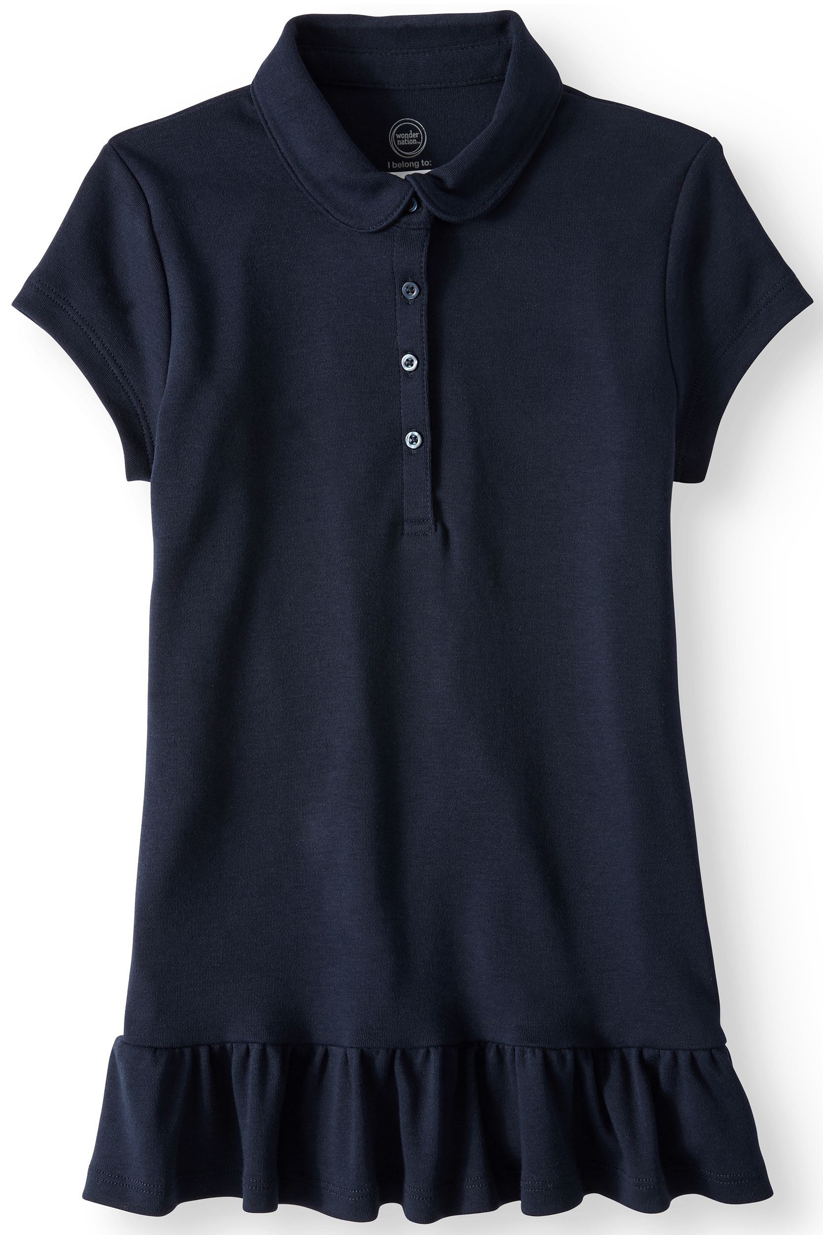 ruffle uniform tunic