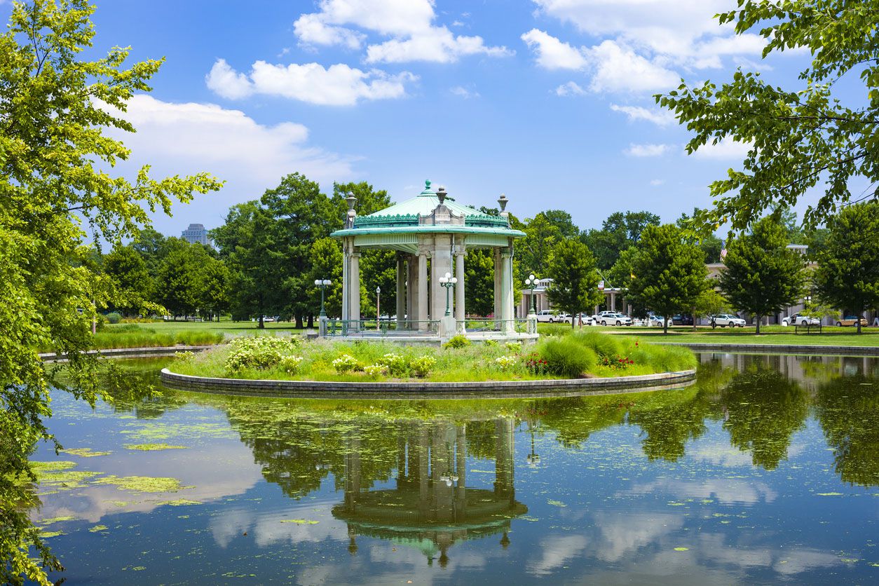 forest park during summer