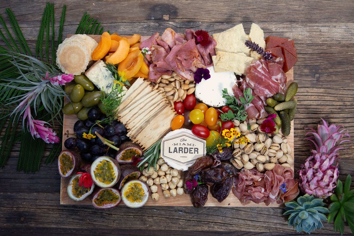 medium variety board from the miami larder