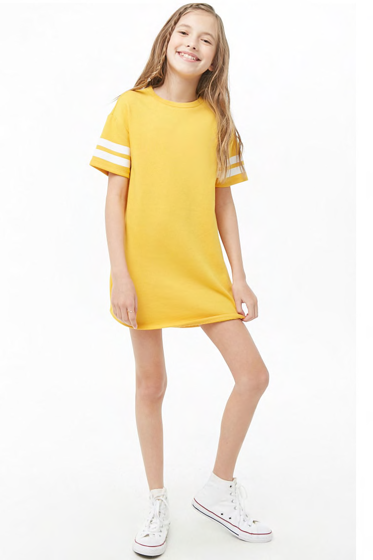 striped knit dress