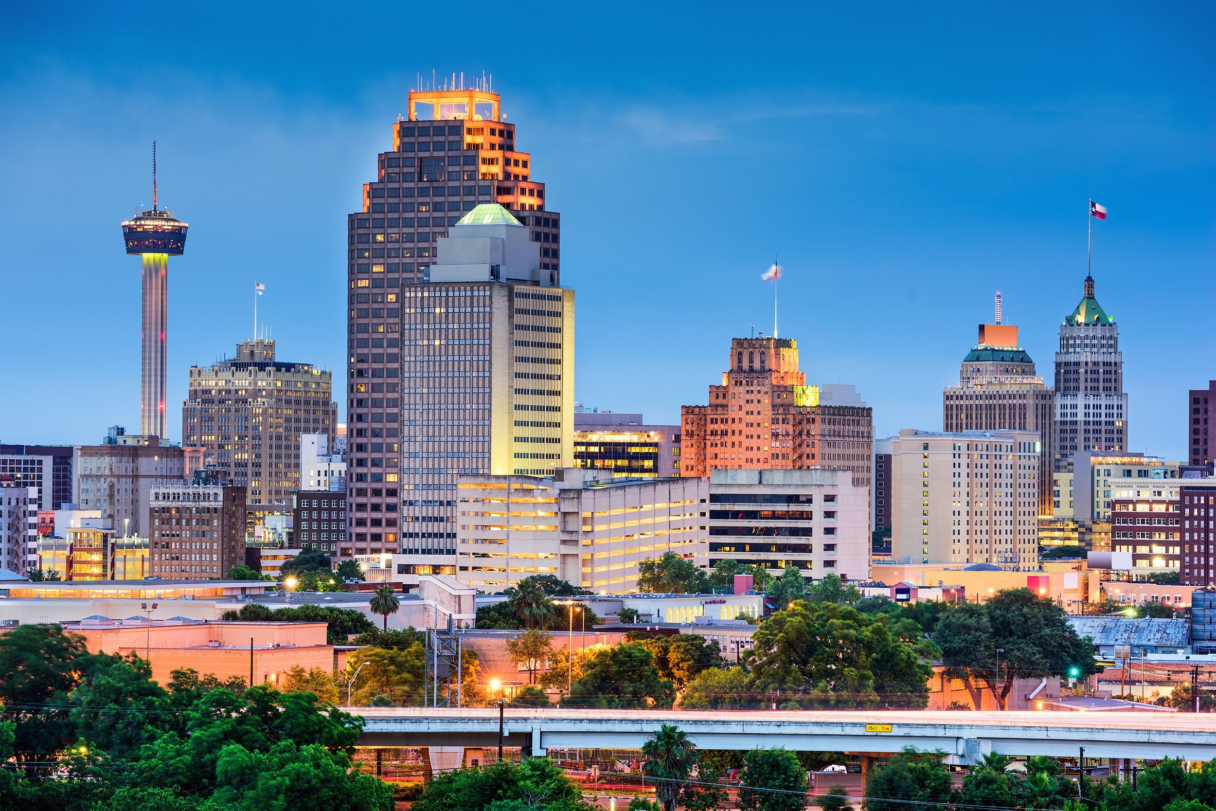 downtown skyline of San Antonio