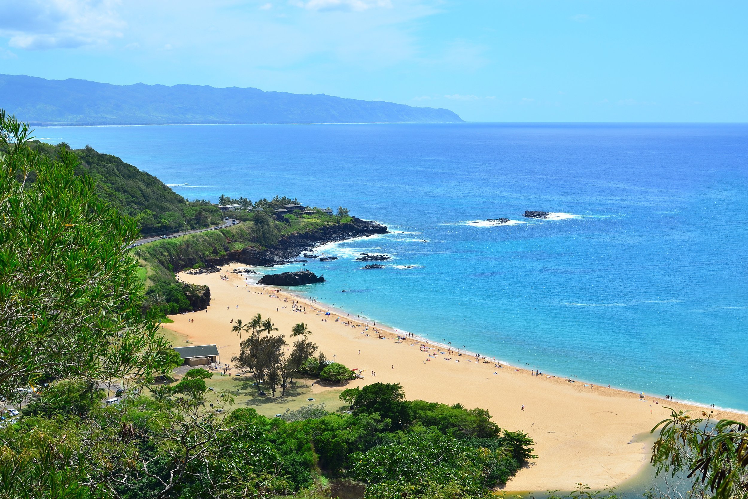 Waimea Bay Beach Park in Oahu, Hawaii