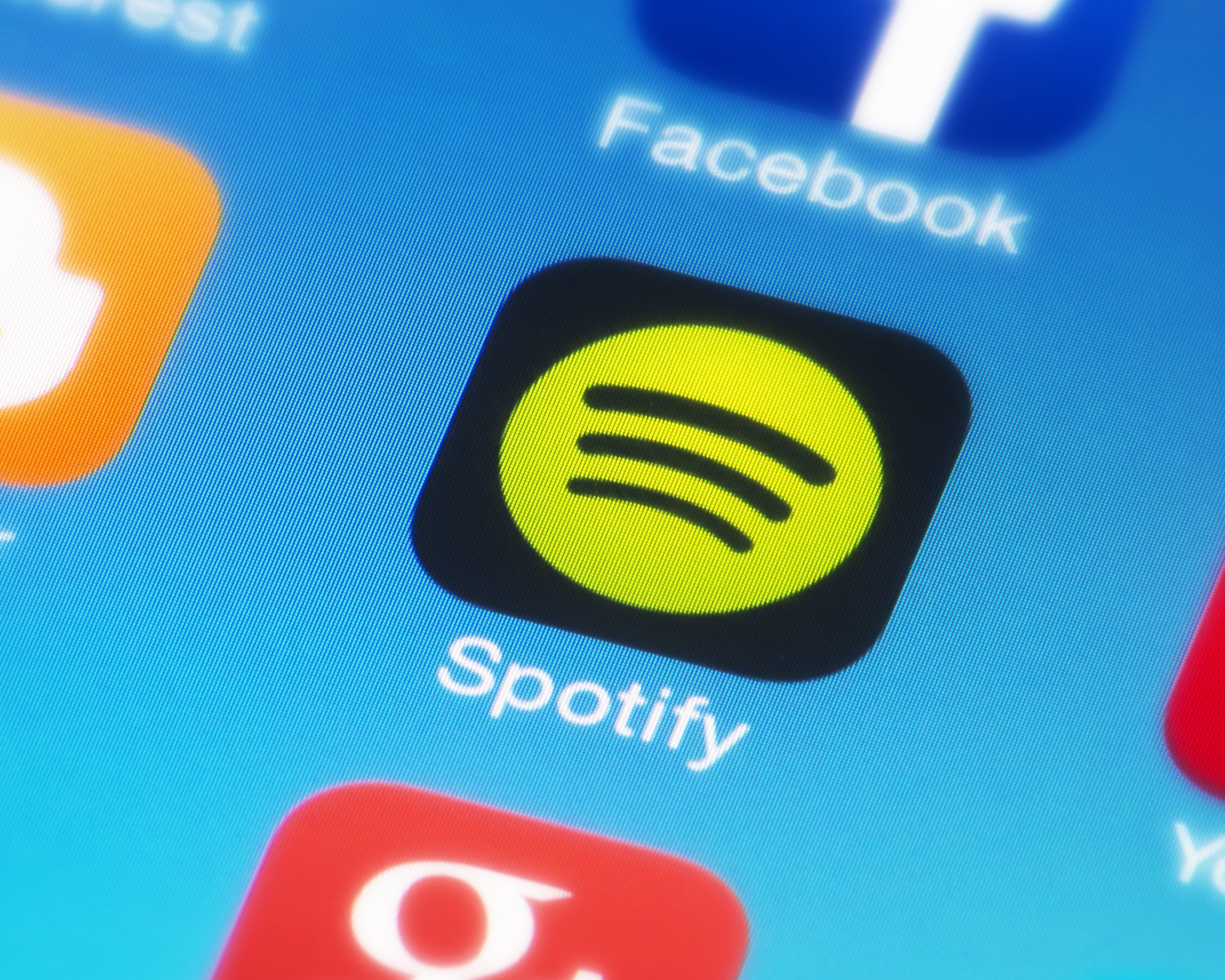 Spotify on smartphone