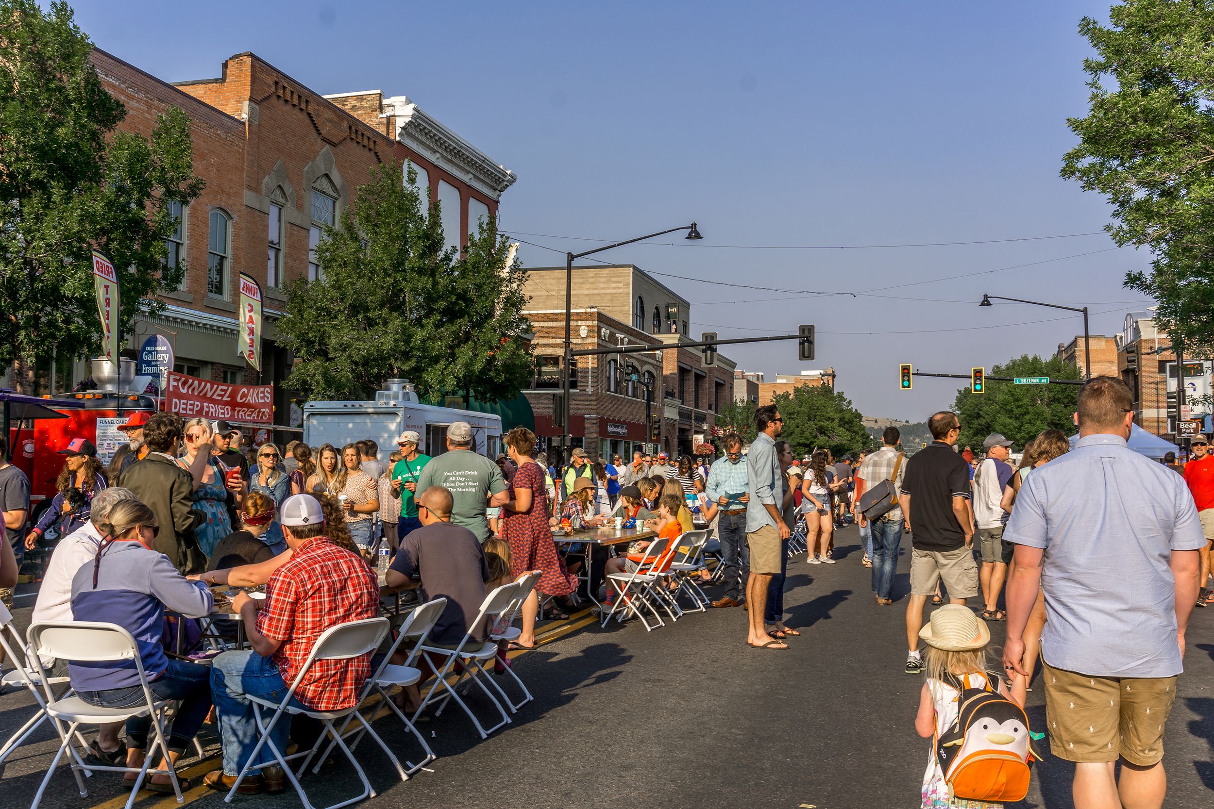 summer street event in Bozeman, Montana