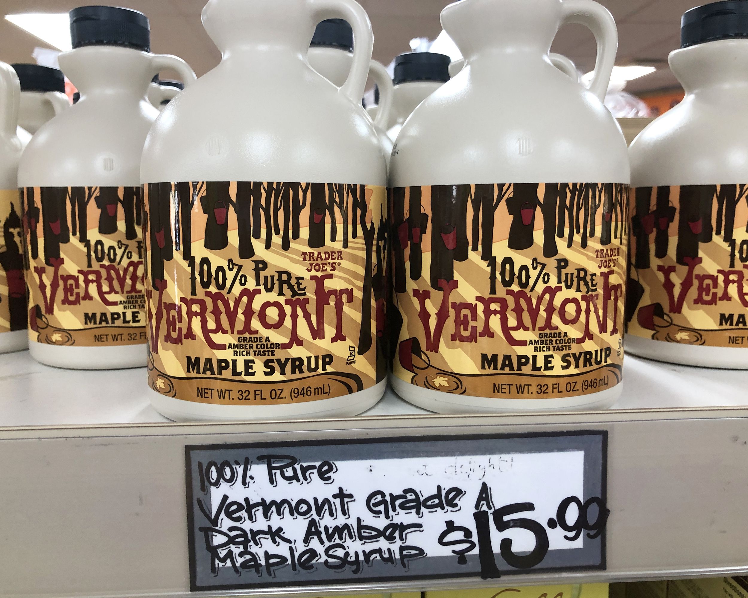 Trader Joe's 100% Pure Vermont Maple Syrup