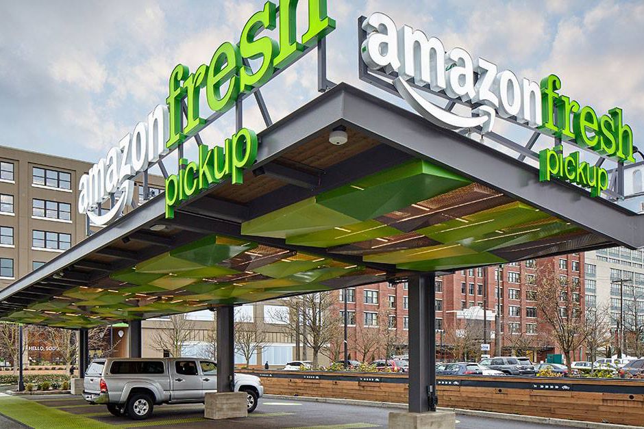one car at amazonfresh pickup