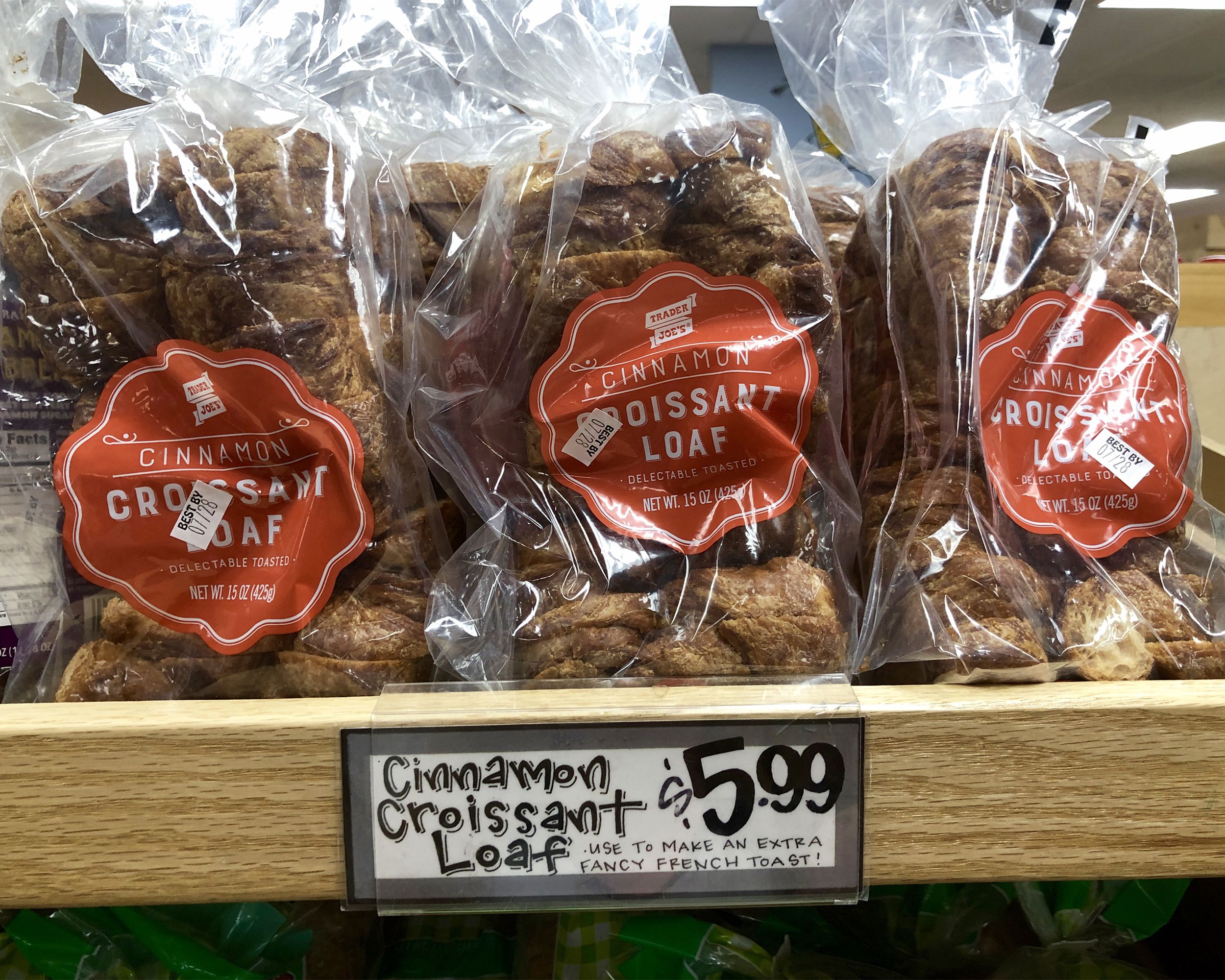 Cinnamon Croissant Loaf from Trader Joe's