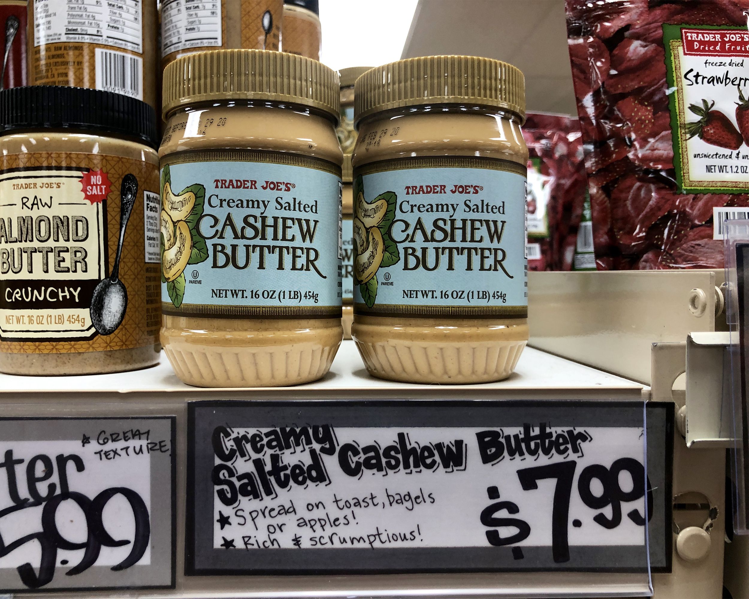 Creamy Salted Cashew Butter from Trader Joe's