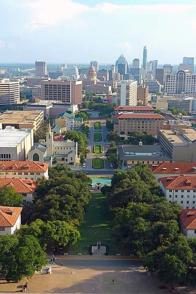 austin state capital seen from the tower