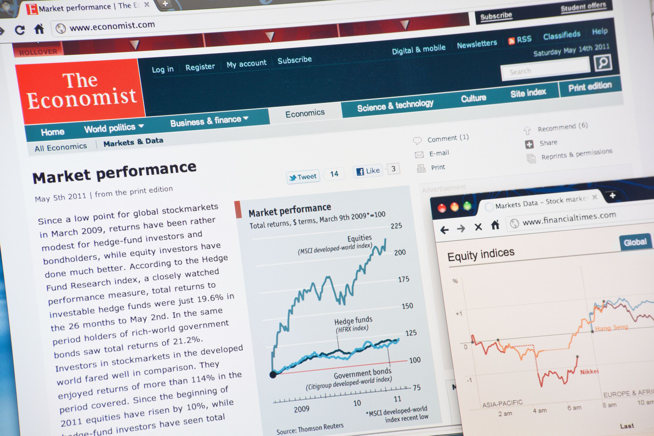 the economist showing on screen