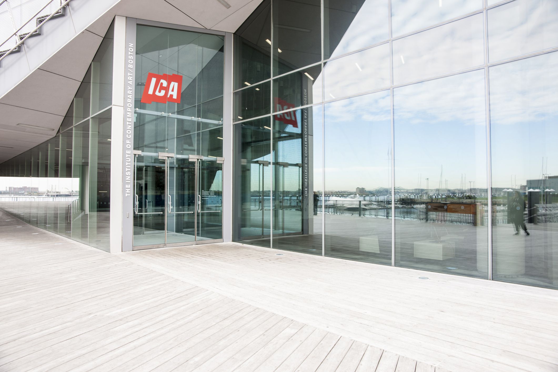 exterior of institute of contemporary art, boston