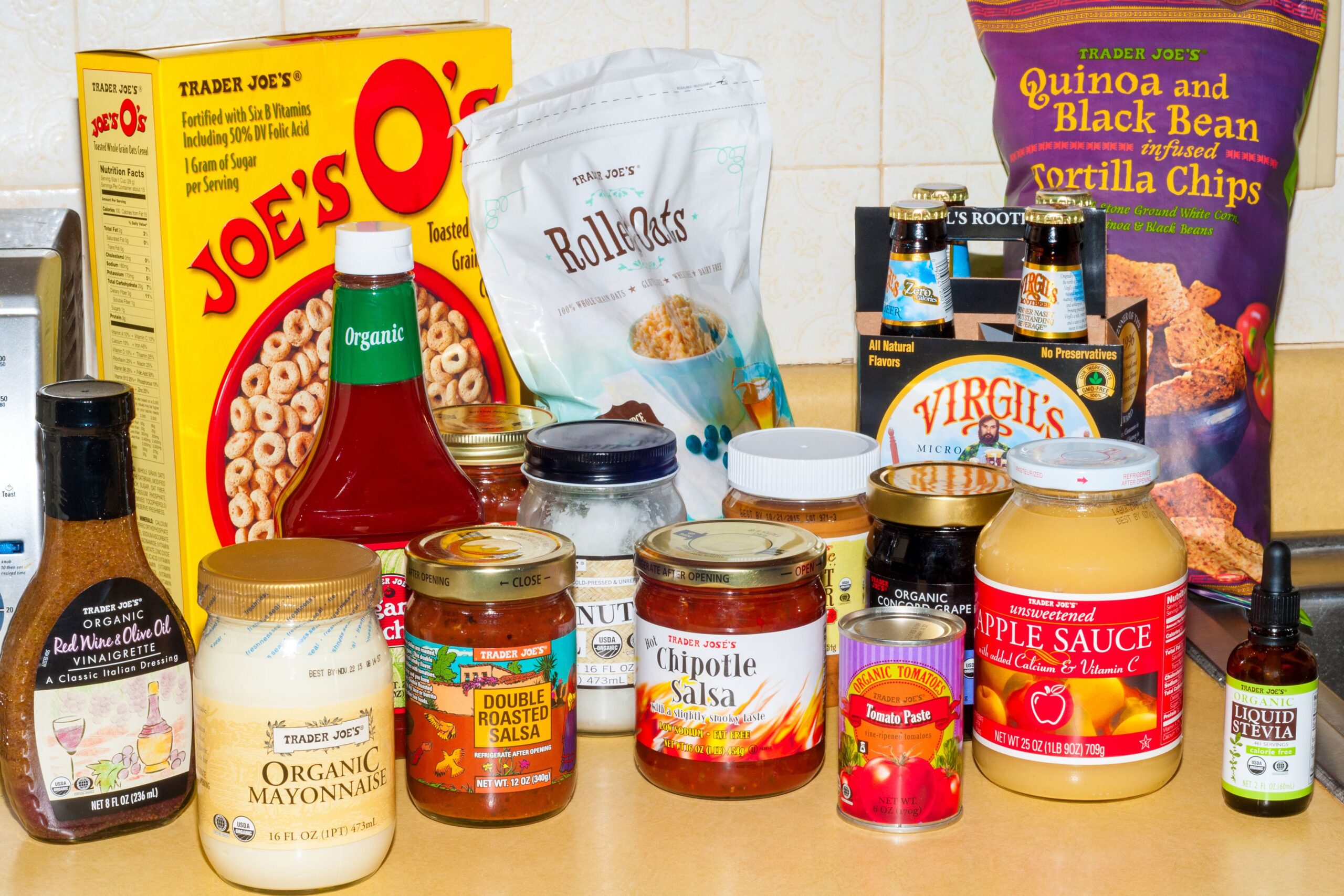 assortment of trader joe's products
