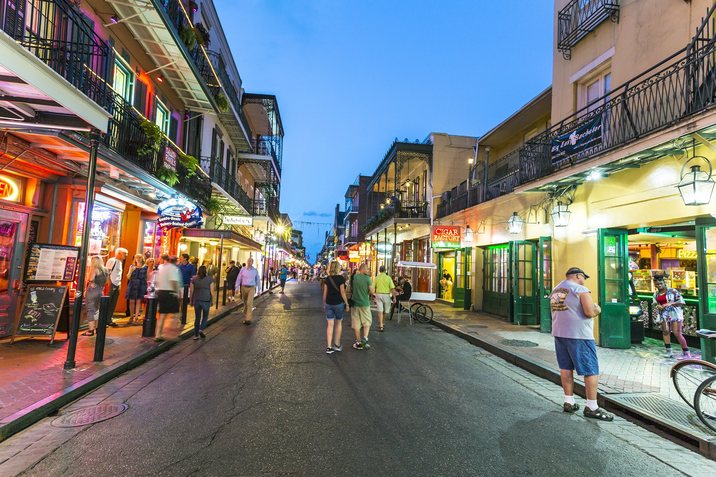 French Quarter at night in New Orleans