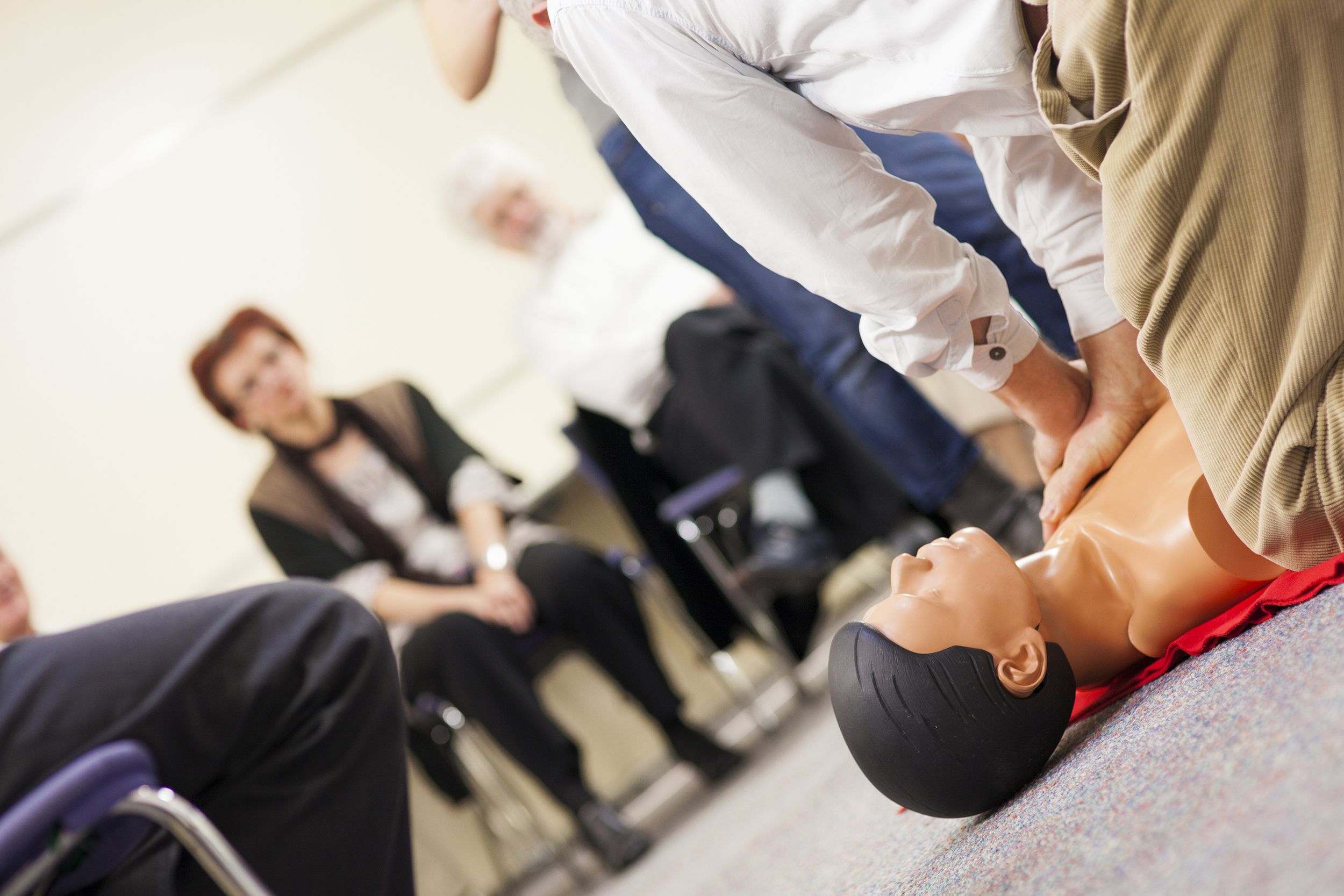 class going over CPR