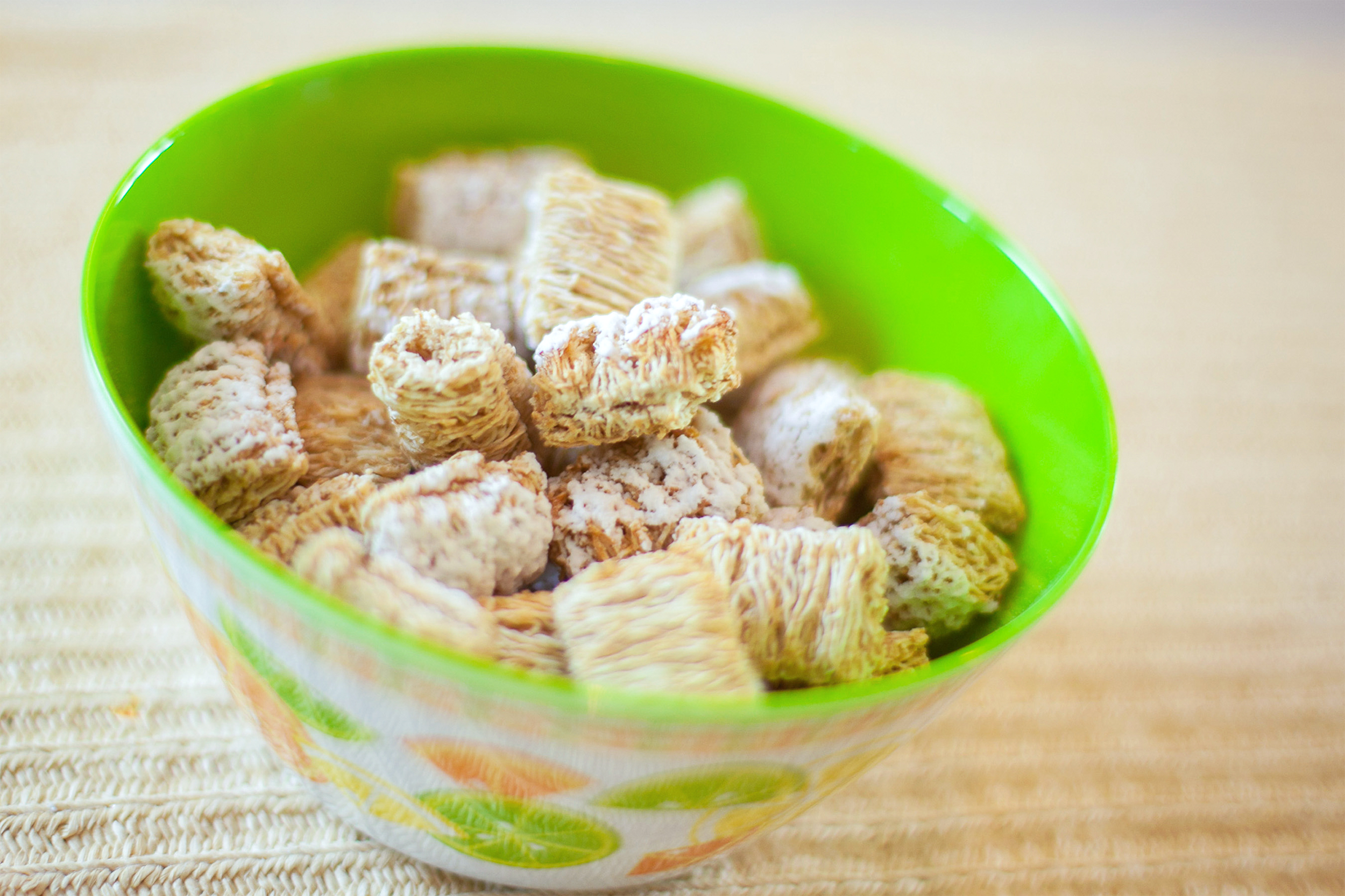Frosted mini wheat cereal