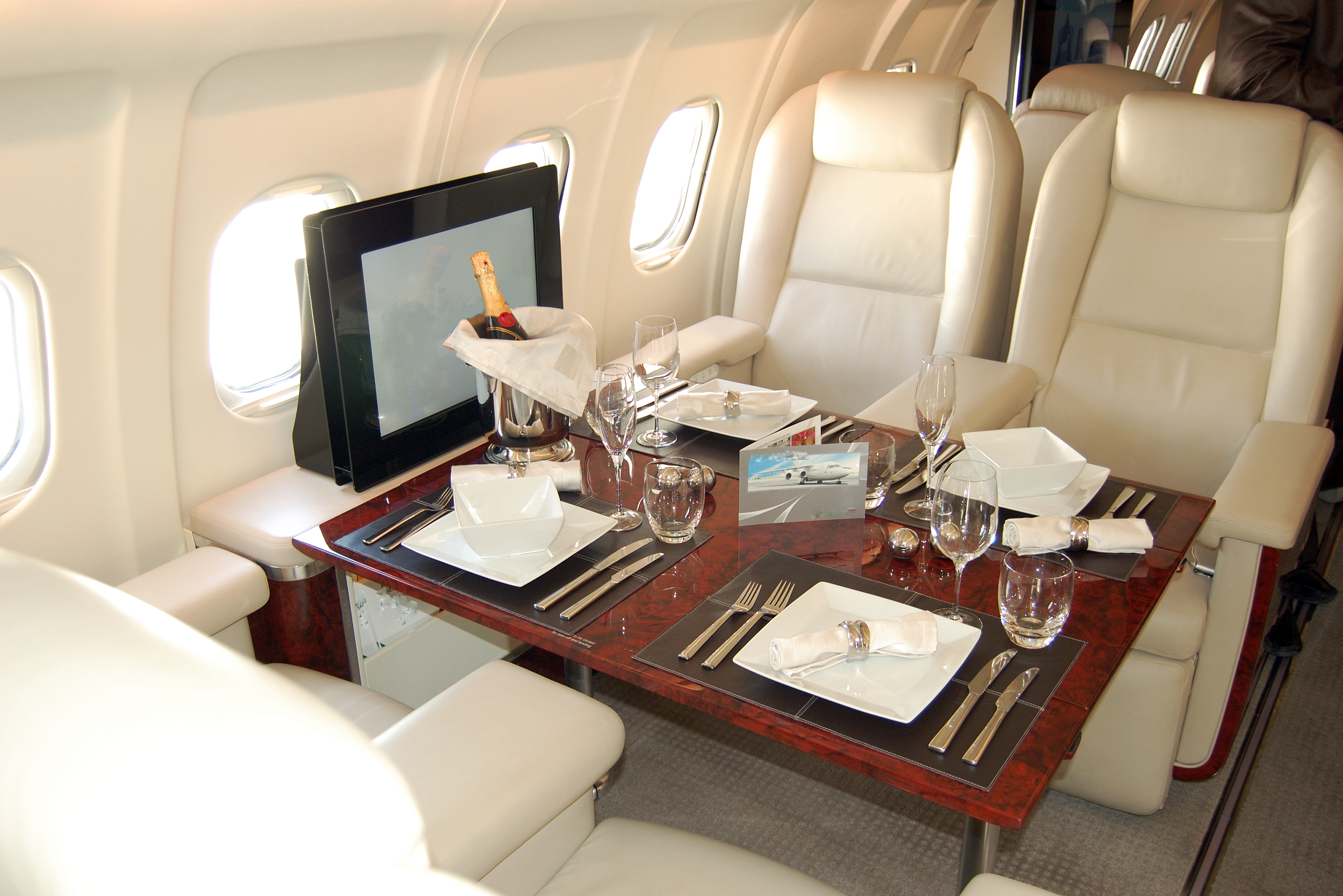 Luxury first class airplane
