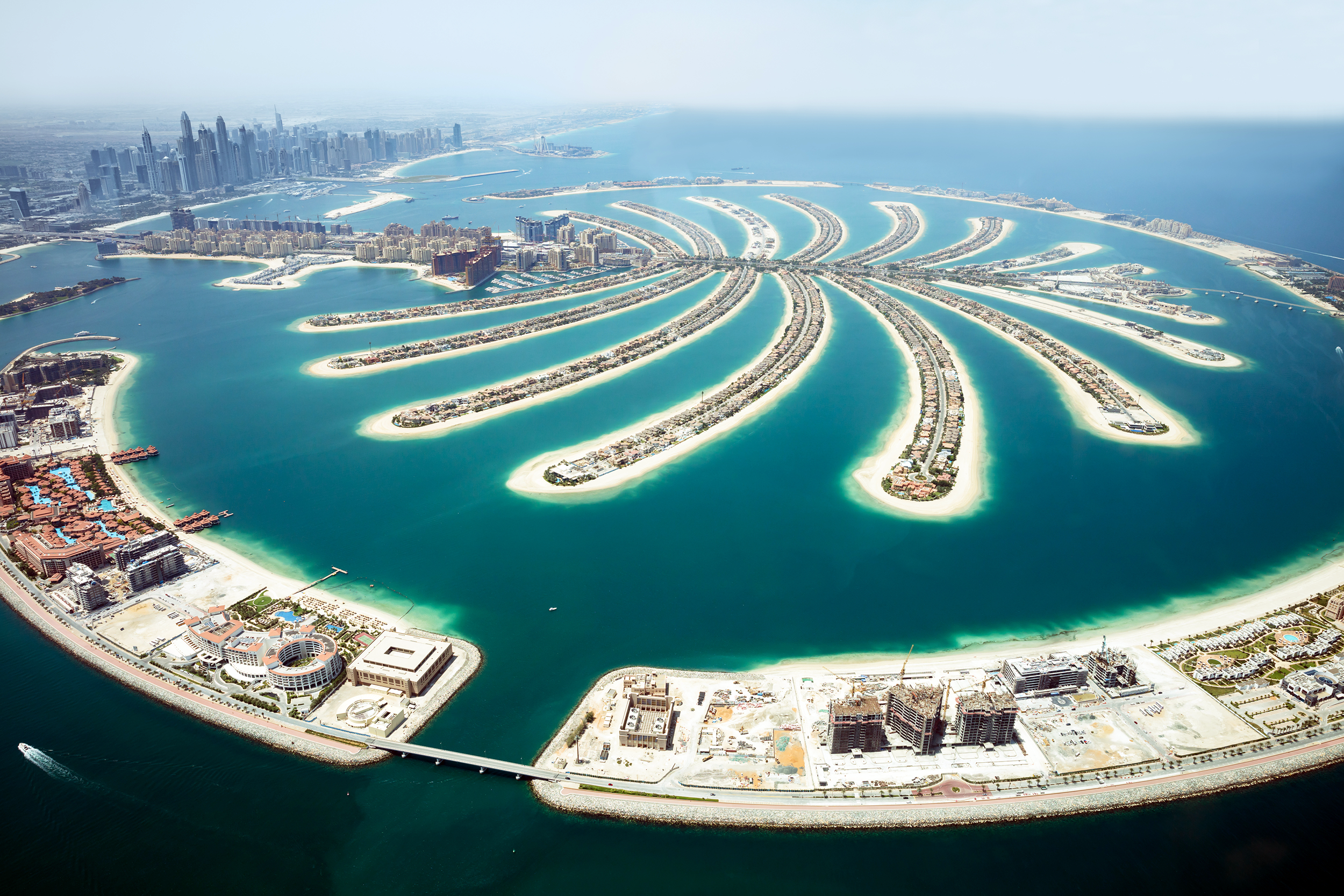 Flying over Dubai