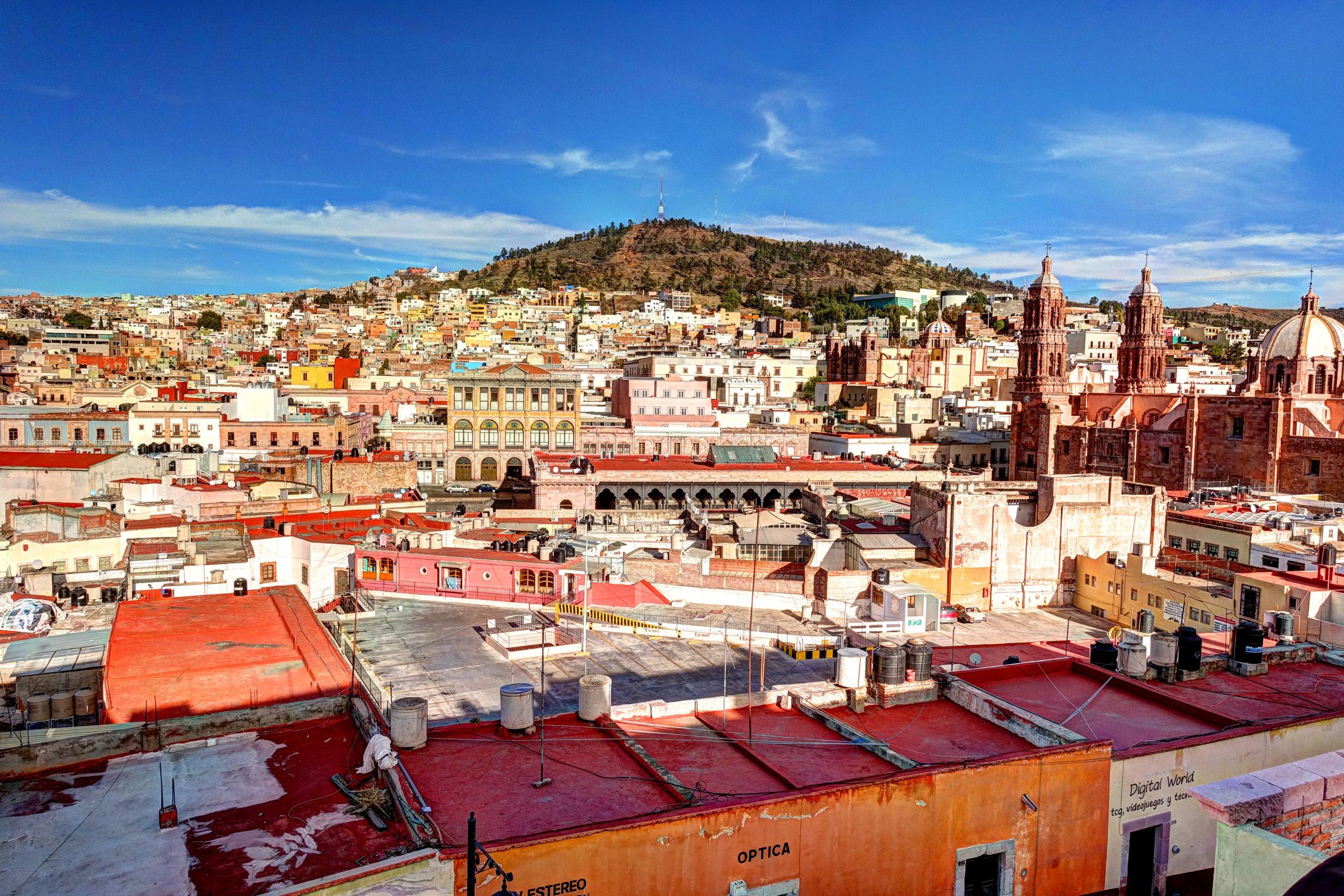 zacatecas, mexico aerial view