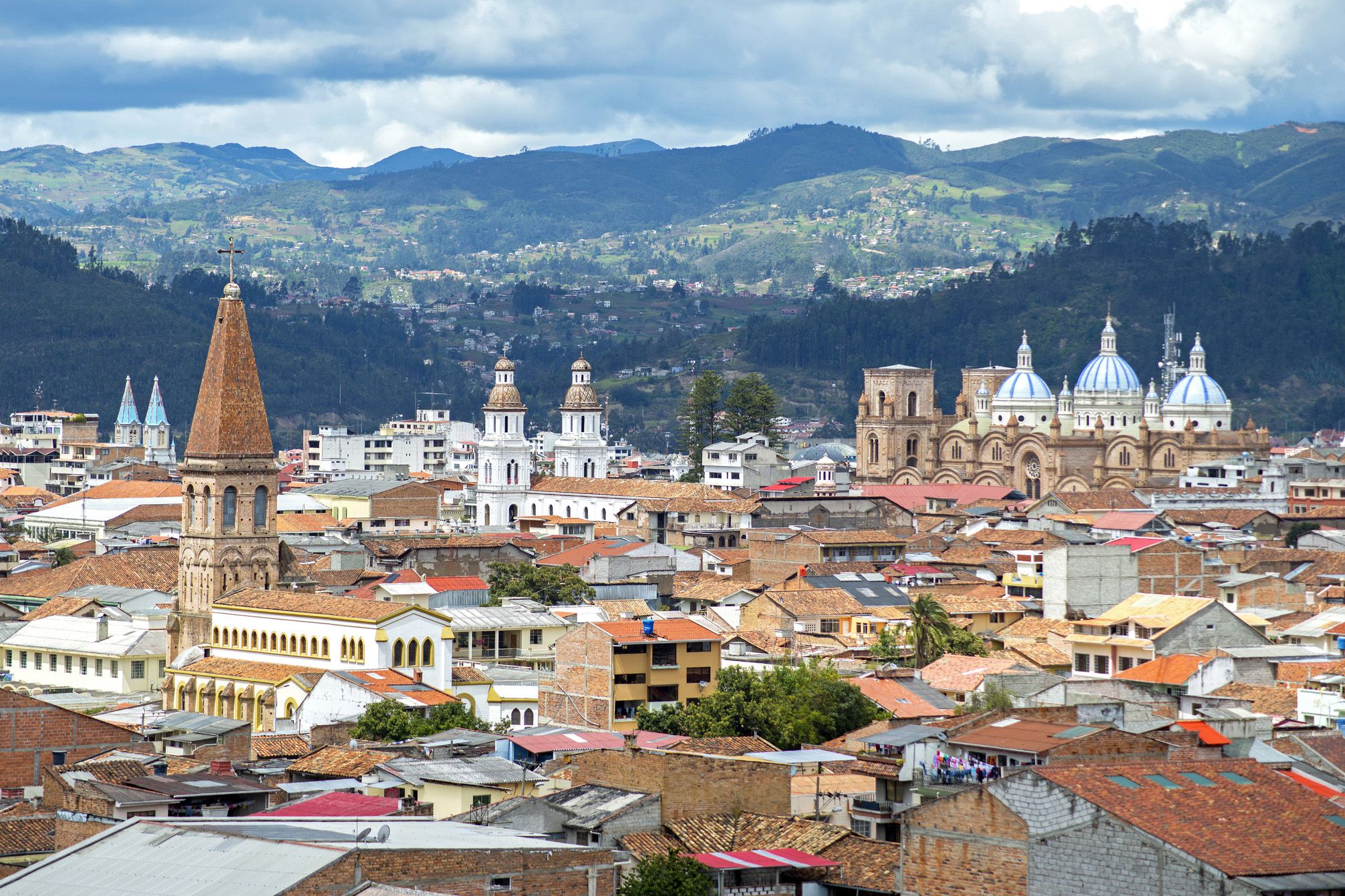 aerial view of cuenca, ecuador