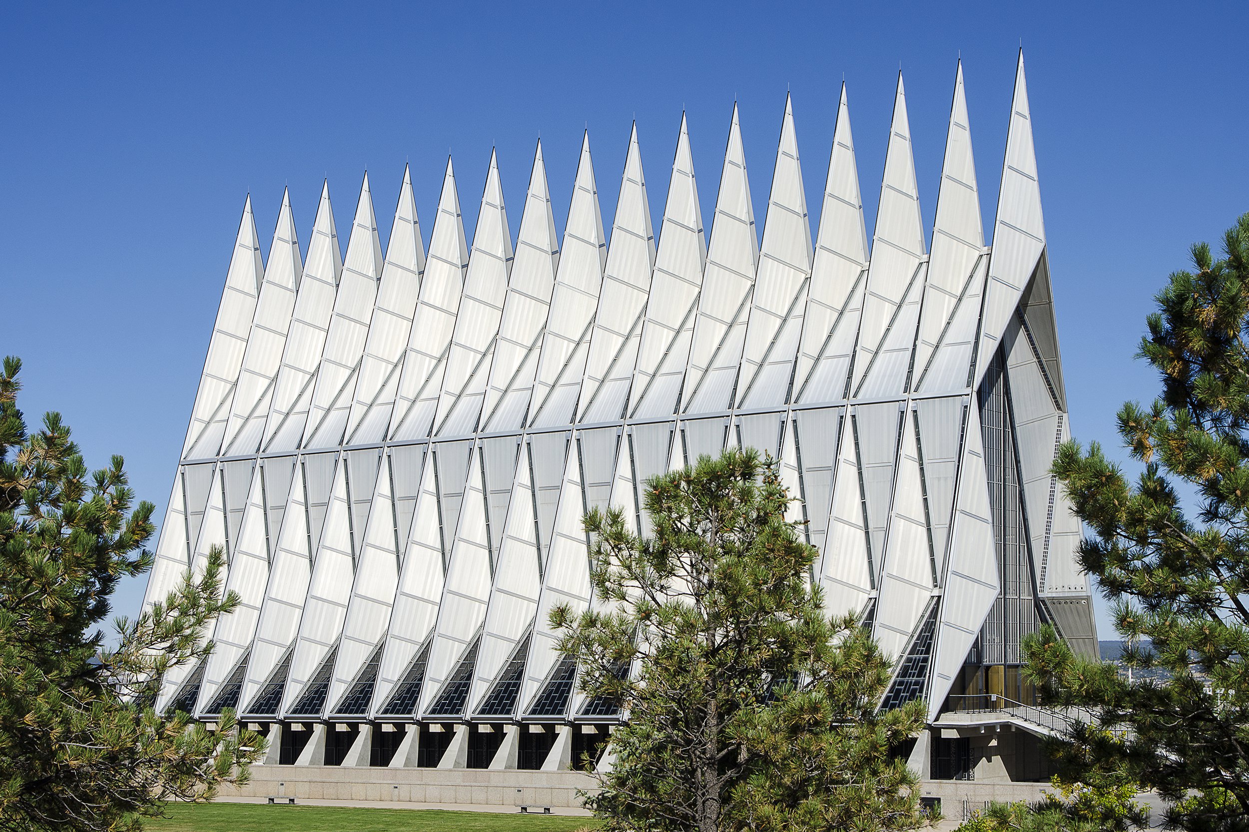 Cadet Chapel At The U.S. Air Force Academy in Colorado Springs, Colorado