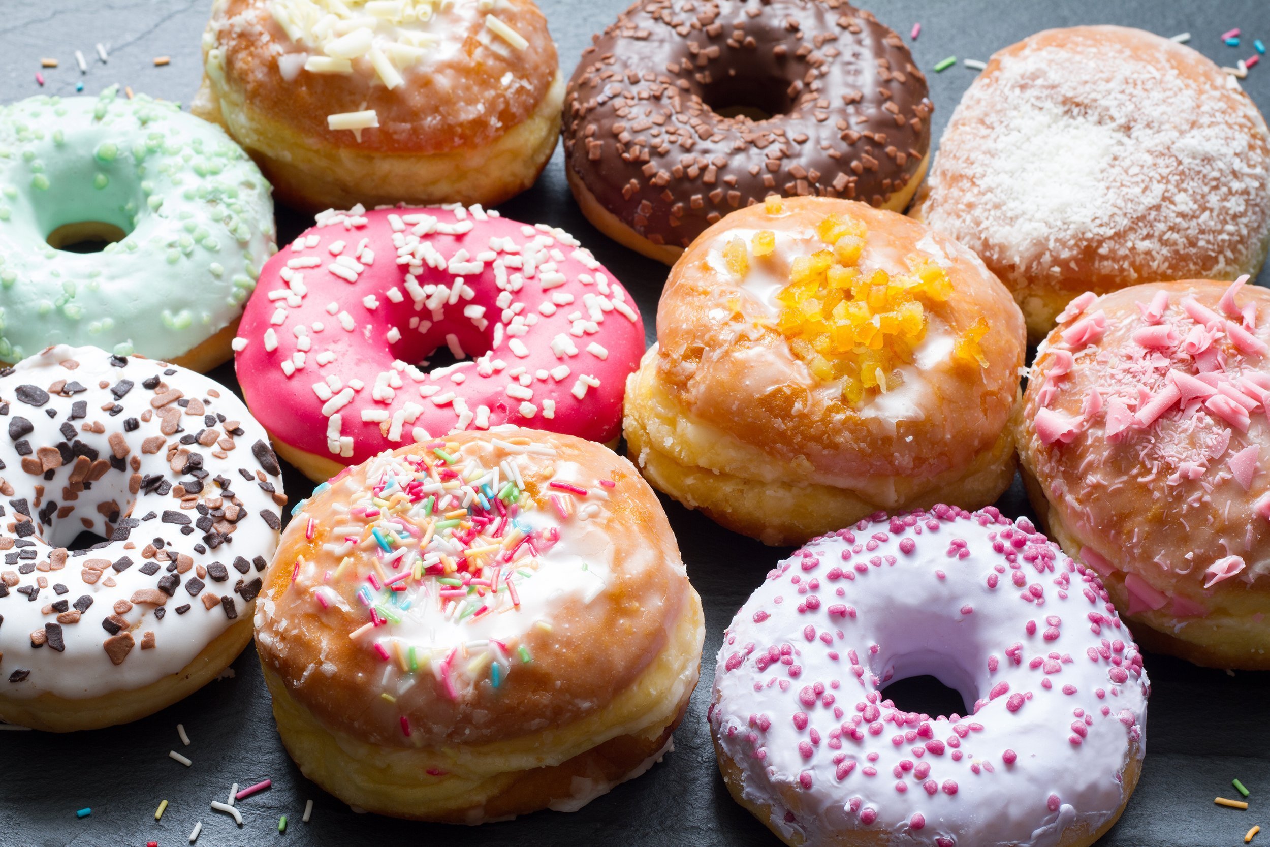 variety of crazy doughnuts